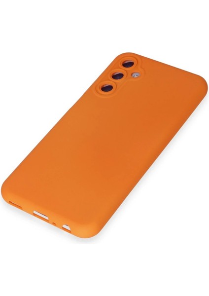 MYT09 Samsung Galaxy M14 5g Kılıf Nano Içi Kadife Silikon - Turuncu fırsatları