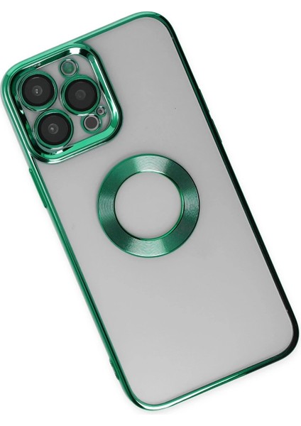 MYT09 iPhone 14 Pro Kılıf Slot Silikon - Köknar Yeşili modelleri