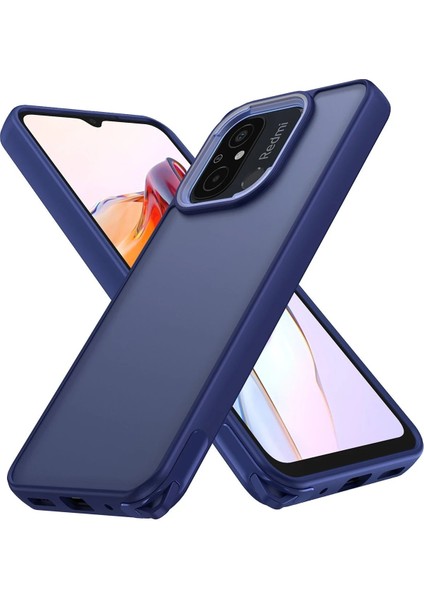 MYT09 Xiaomi Redmi 12C Kılıf Elegant Kapak - Lacivert