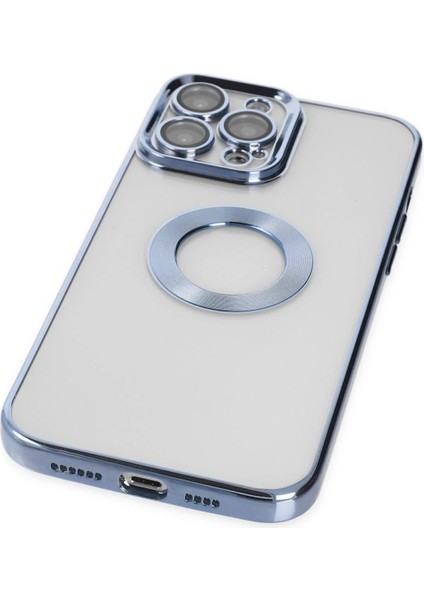 MYT09 iPhone 14 Pro Max Kılıf Slot Silikon - Sierra Blue fırsatları