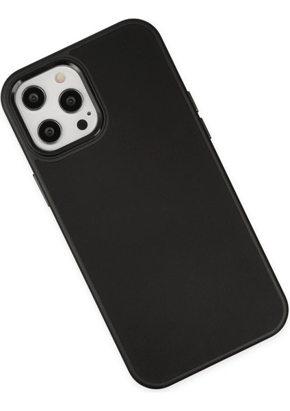 MYT09 iPhone 12 Pro Max Kılıf Asya Deri Silikon - Siyah modelleri