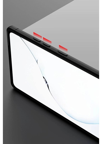 MYT09 Samsung Galaxy Note 20 Kılıf Range Yüzüklü Silikon - Siyah-Gold