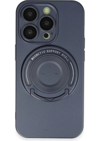 MYT09 iPhone 13 Pro Kılıf Lukka Magneticsafe Kapak - Lacivert