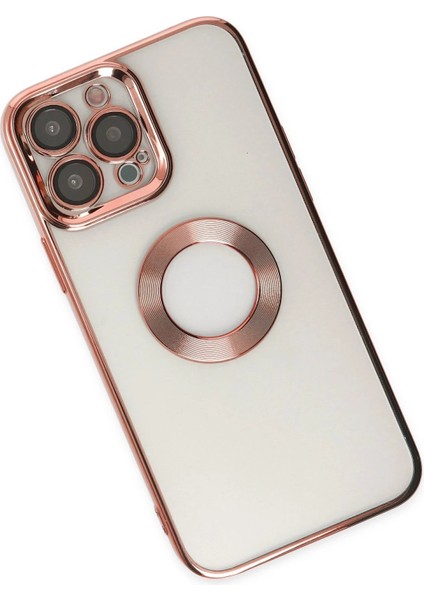 MYT09 iPhone 14 Pro Kılıf Slot Silikon - Rose Gold modelleri