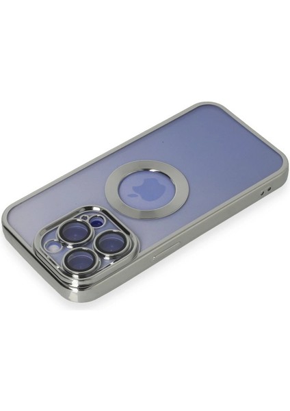 MYT09 iPhone 15 Pro Kılıf Slot Silikon - Gümüş modelleri