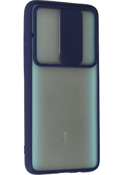 MYT09 Xiaomi Redmi Note 8 Pro Kılıf Palm Buzlu Kamera Sürgülü Silikon - Lacivert modelleri