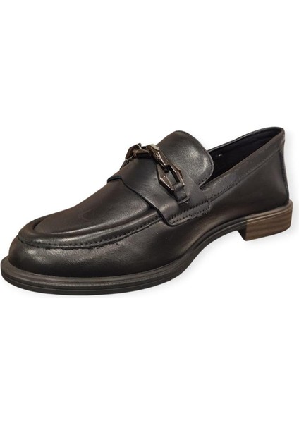 Mammamia D25KA-3800 Kısa Topuk Kadın Loafer Deri Ayakkabı modelleri