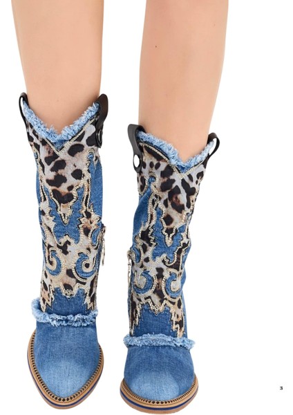 Kovboy Kot Çizmeleri, Kadın Kot Ayakkabılar, Western Botlar, Platrfom Kot Botlar / Doğum Günü Hediyesi fiyatları