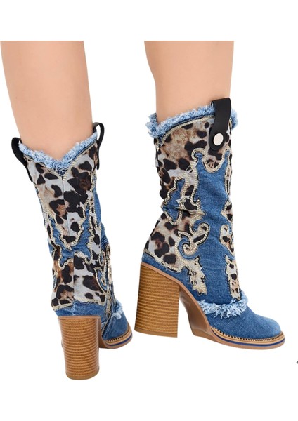 Kovboy Kot Çizmeleri, Kadın Kot Ayakkabılar, Western Botlar, Platrfom Kot Botlar / Doğum Günü Hediyesi modelleri