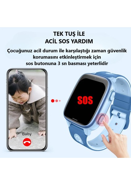 CT23 Sim Kartlı 4g Video Görüşme Gps Takip Saati fırsatları