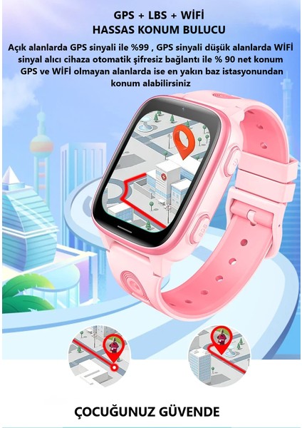 CT23 Sim Kartlı 4g Video Görüşme Gps Takip Saati