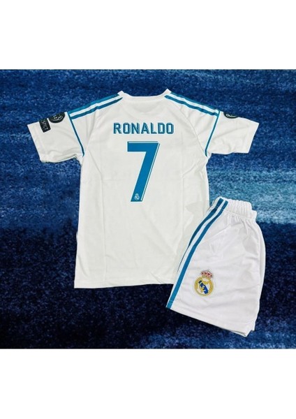 2017 Sezon Kiev Ronaldo Real Madri'd Futbol Çocuk Forması 2'li Set Forma+ Short fiyatları