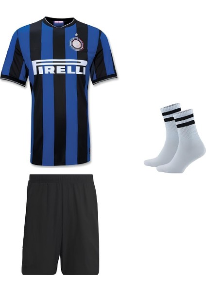 Ronnald'o 9 Numara Nazario Retro Futbol Çocuk Forması 3'lü Set Çorap Hediyeli