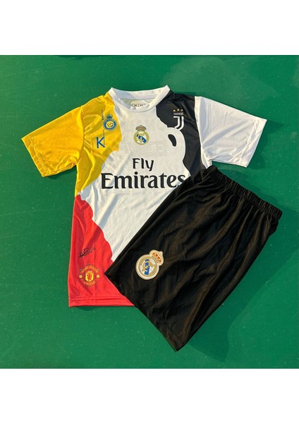 Ronaldo Özel Tasarım Tüm Takımlar Futbol Çocuk Forması 2'li Set Forma + Short fiyatları
