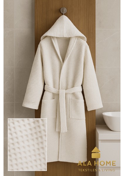 Waffle Desen Pike Unisex Bornoz | %100 Pamuklu Pike Bornoz fiyatları