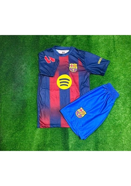 Barcelon'a 2025/26 Yeni Sezon Lamine Yamal 10 Numara Futbol Çocuk Forması 2'li Set Forma + Short fiyatları
