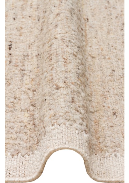 Soul Grey Cream, Yün ve Jüt ile Üretilen Kendinden Bordürlü Modern %100 Doğal Salon Halısı modelleri