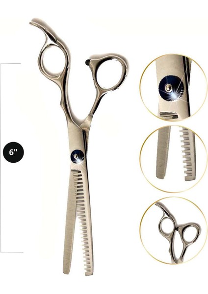 Kuaförler Için Saç Efile (Ara) Makası 6" No 20