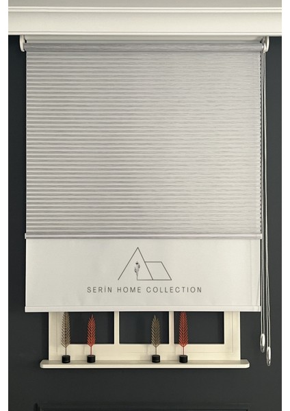 Gri Bambu Jaluzi Görünümlü Tül ve Stor Perde (Dayanıklı Alüminyum Kasa) fırsatları