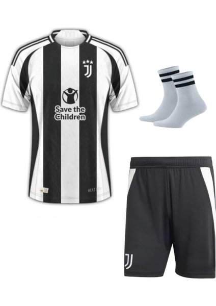 Juventus Kenan Yıldız Futbol Çocuk Forması 2024/25SEZON 3'lü Set Çorap Hediyeli