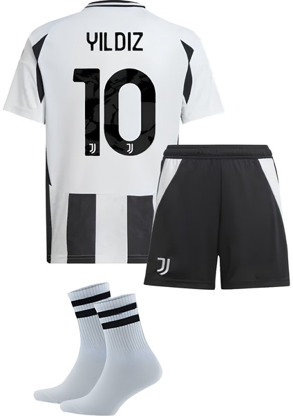 Juventus Kenan Yıldız Futbol Çocuk Forması 2024/25SEZON 3'lü Set Çorap Hediyeli fiyatları