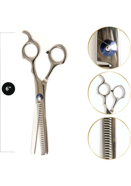 Kuaförler Için Saç Efile (Ara) Makası 6" No 10