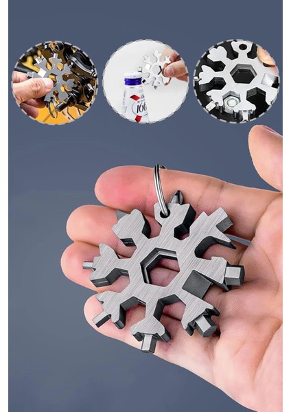 Çok Amaçlı Metal Kar Tanesi Tornavida Seti Taşınabilir Pratik Alyan Takımı 19 In 1 Anahtarlık Açıcı fiyatları