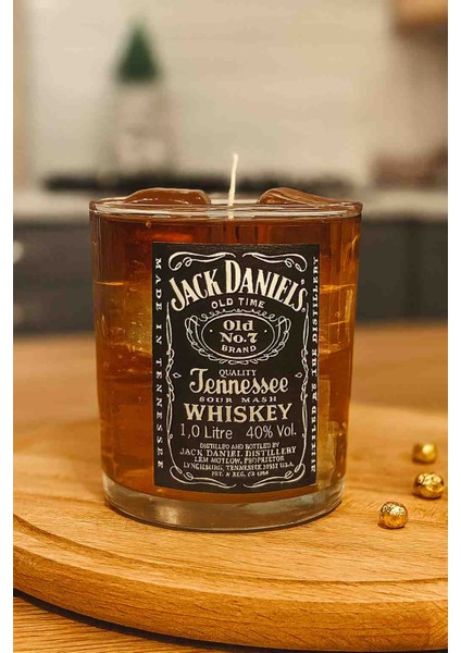 's temalı çikolata kokulu dekoratif mum