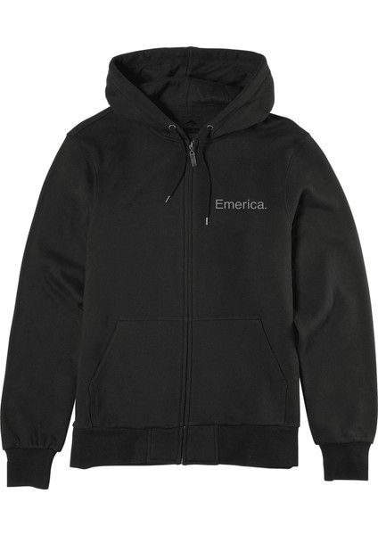 Pure Zip Blk Sweatshirt