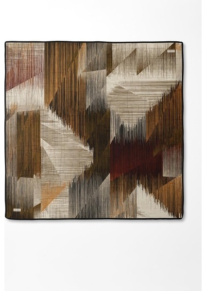 Siyah Çizgi Desen Twill Ipek EŞARP-0916 modelleri