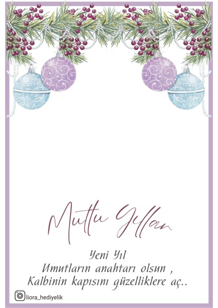 Yılbaşı Hediyesi Kart ve ANAHTARLIK10 Adet