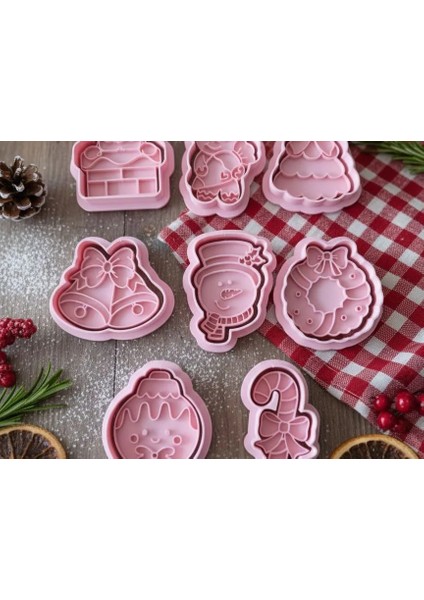 Navidad Kurabiye Kalıpları | Yılbaşı Temalı Cookie Cutters Seti | Noel Kurabiye Kalıbı