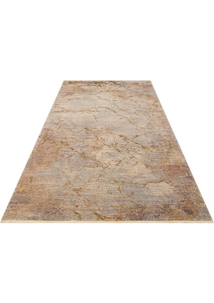 Versay 01 Camel Özel Boyama Teknikleri ile Üretilen Viskon Modern ve Şık Salon Halısı