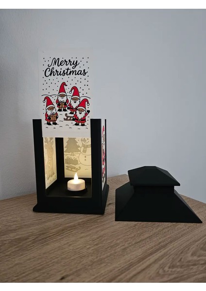 Yılbaşı Feneri | Noel Dekoratif Fener | Masa ve Vitrin Süsü indirimleri