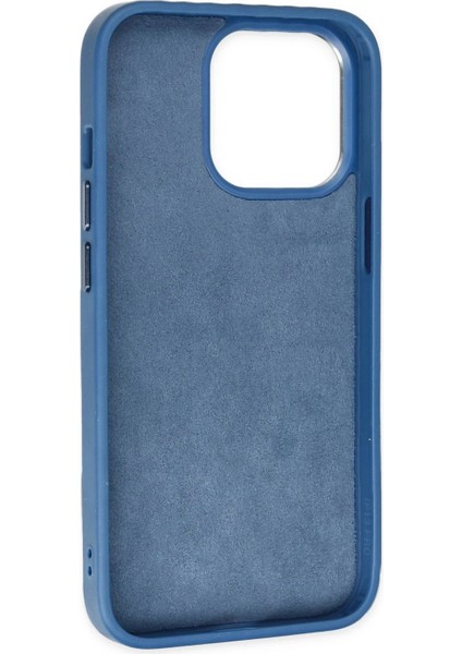 MYT09 iPhone 14 Pro Max Kılıf King Kapak - Açık Mavi-Lacivert fırsatları