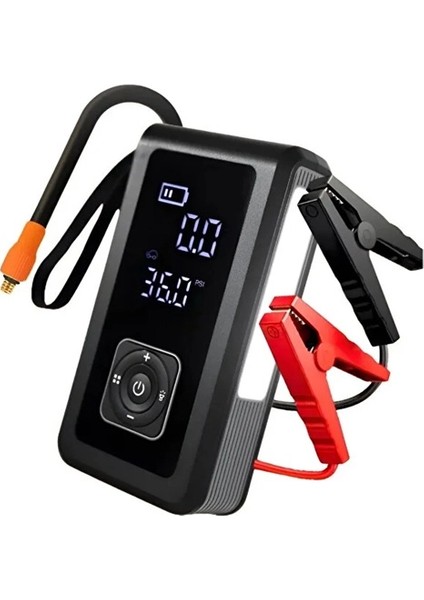 Multi Function Jump Ter Şarjlı Lastik Şişirme Pompası Akü Takviye Acil Durum LED Işık modelleri