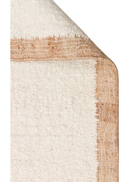 Soul Cream Natural, Yün ve Jüt ile Üretilen Kendinden Bordürlü Modern %100 Doğal Salon Halısı fiyatları