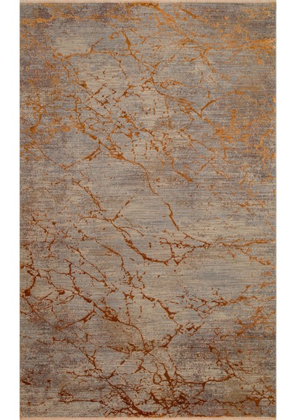 Versay 01 Copper Özel Boyama Teknikleri ile Üretilen Viskon Modern ve Şık Salon Halısı