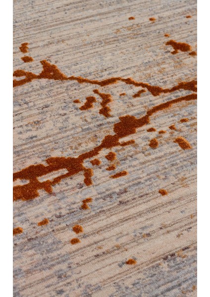 Versay 01 Copper Özel Boyama Teknikleri ile Üretilen Viskon Modern ve Şık Salon Halısı indirimleri