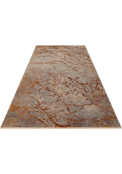 Versay 01 Copper Özel Boyama Teknikleri ile Üretilen Viskon Modern ve Şık Salon Halısı