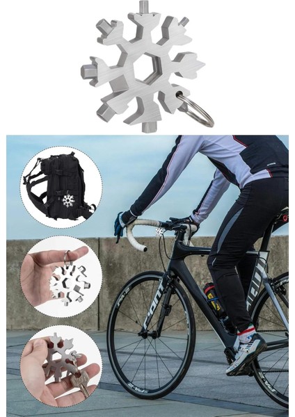 Çok Amaçlı Metal Kar Tanesi Tornavida Seti Taşınabilir Pratik Alyan Takımı 19 In 1 Anahtarlık Açıcı indirimleri