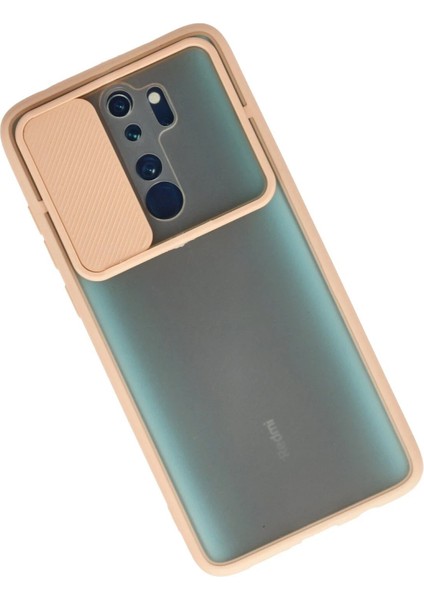 MYT09 Xiaomi Redmi Note 8 Pro Kılıf Palm Buzlu Kamera Sürgülü Silikon - Pembe fiyatları