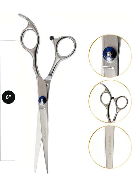 Profesyonel Berber Kuaför Saç Kesme Makası 6" (Inch) No 17