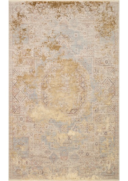 Versay 03 Camel Özel Boyama Teknikleri ile Üretilen Viskon Modern ve Şık Salon Halısı