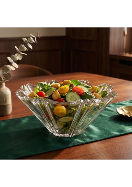 2'li Cam Sunum Seti 24 cm Kase ve 32 cm Servis Tabağı Meyvelik fiyatları