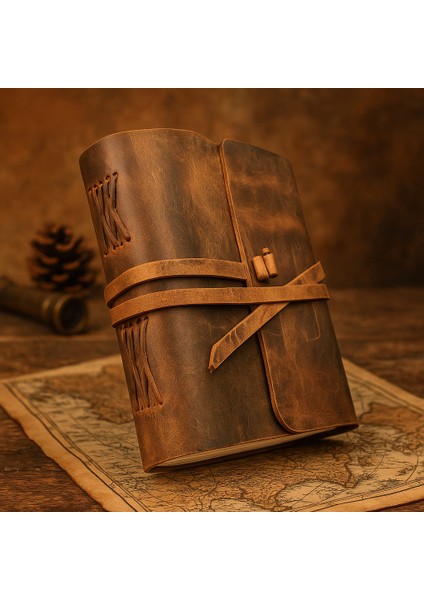 El Yapımı Hakiki Deri Vintage Defter | Kağıdı %100 El Yapımı fiyatları