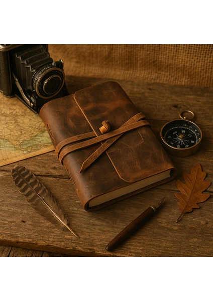 El Yapımı Hakiki Deri Vintage Defter | Kağıdı %100 El Yapımı modelleri