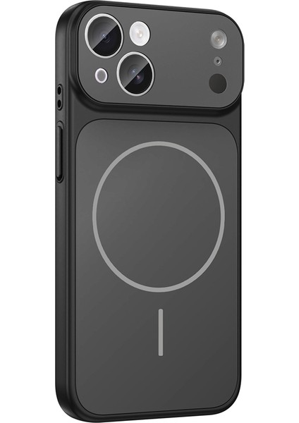 iPhone 15 Kılıf Vrdr M-Safe Şarj Özellikli Kamera Korumalı Formen Kapak - Gri modelleri