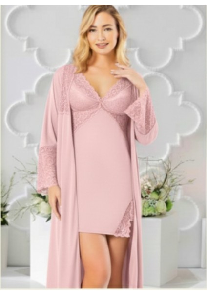 Bayan Penye 6'lı Kısa Gecelik & Sabahlık Takım fiyatları