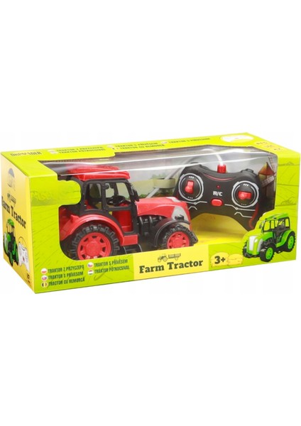 Oyuncak Uzaktan Kumandalı Traktör Full Fonksiyon Hareketli Iş Makinesi Rc Traktör Arka Yük Takılır Gerçekçi Görünüm Sert Plastik 3 Renk Seçeneğiyle